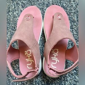 Ryka Margo Rosetta Pink Sport Sandals - Sz 7 -